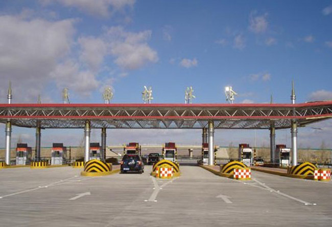 合山收费站网架工程